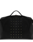 Front view of Latitu° Venezia weekender in black